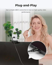 Load image into Gallery viewer, OBSBOT Meet 2-4K Webcam for PC with 1/2&quot; Sensor, AI Framing &amp; Autofocus, Beauty Mode, Lightweight, Gesture Control, HDR, Dual Microphone, 60 FPS, Web Cam for Streaming, Meeting, Gaming. (Cloud White)
