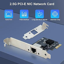 Load image into Gallery viewer, 2.5Gb PCIe Network Card,2.5GBase-T PCI Express Network Adapter NIC, with Realtek RTL8125B Controller, Single RJ-45 Port, PCIe 2.1 x1 Support Windows Server/Linux
