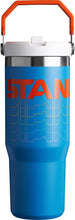 Load image into Gallery viewer, STANLEY Stainless Steel IceFlow Flip Straw Tumbler (Azure Reverb, 30 oz)
