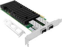Load image into Gallery viewer, 25Gb PCI-E NIC Network Card for Intel XXV710-DA2,1GbE/10GbE/25GbE Dual SFP28 Ports, with Intel XXV710BM2 Chip,25GbE PCI Express 3.0 X8 Ethernet Adapter Support Windows/Linux/VMware
