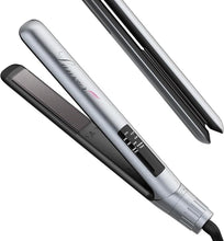 Load image into Gallery viewer, LANVIER Hair Straightener Flat Iron, 2 in 1 Hair Straightener and Curler, Nano Silver Tourmaline Titanium Ceramic Flat Iron, 15s Fast Heating, Rotating Temp Dial, Smart LED, Dual Voltage Hair Styler
