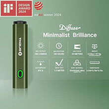 Load image into Gallery viewer, OLIGHT Diffuse Rechargeable EDC Pocket Flashlight, 700 Lumens USB-C Charging Keychain Flashlights, High-Performance LED Light, AA Flashlight for Outdoor and Night Working(OD Green)
