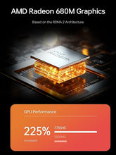 Load image into Gallery viewer, MINISFORUM UM773 Lite Mini PC AMD Ryzen 7 7735HS(8C/16T, up to 4.75GHz) Barebone Version with AMD Radeon 680M Micro Computer, 2X HDMI 1x USB4 Output, 4X USB, 2.5G RJ45 Port Small Form Factor
