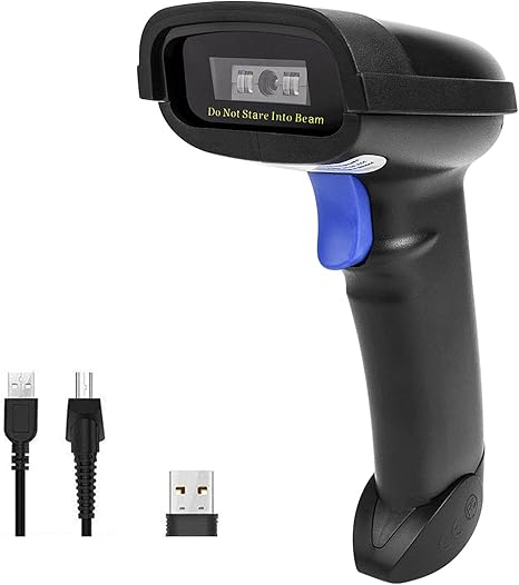 NETUM Bluetooth Barcode Scanner, Compatible with 2.4G Wireless & Bluetooth Function & Wired Connection, Connect Smart Phone, Tablet, PC, CCD Bar Code Reader Work with Windows, Mac,Android (NT-1228BC)