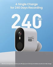 Load image into Gallery viewer, AOSU Security Cameras Wireless Outdoor - 3K 5MP Ultra HD, Home Security System, 240-Day Battery Life, Motion Detection, 166° Wide View, Night Vision, 32GB Local Storage, No Monthly Fee
