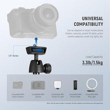 Load image into Gallery viewer, NEEWER Phone Tripod for Cell Phone &amp; Camera with Remote, 62.9&quot; All Metal Selfie Stick Travel Vlog Tripod Stand for iPhone with Phone Holder, Portable Camera Tripod for Canon Sony DLSR GoPro, TS05
