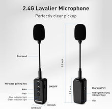 Load image into Gallery viewer, ZOWEETEK Voice Amplifier with Wireless Lavalier Microphone for Teachers, Portable Mini Voice amplifier, Wireless Lapel Microphone,Megaphone Speaker System for Classroom, Speech, Meeting,Yoga,Streaming
