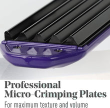 Load image into Gallery viewer, MBHAIR Ceramic Crimper Iron for Volumizing Fluffy Hairstyle, Corrugation Crimper Hair Iron, Anti Static Ceramic Hair Crimping Iron Adjust Temperature (Purple)
