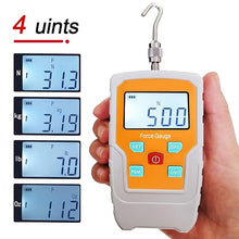 Load image into Gallery viewer, Digital Force Gauge Push and Pull Meter Dynamometer Tension Pressure Tester Thrust Meter Compression Load Plug Force Destructive Tests 500N/50kg/110lbf/1800Oz
