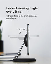 Load image into Gallery viewer, Belkin MagSafe-Compatible 3-in-1 Wireless Charger Stand 15W - Qi2-Certified Wireless Charging Station, Fast Charging iPhone Charger for iPhone 16, AirPods, &amp; Apple Watch - 36W Charger Included - Black
