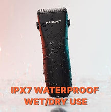 Load image into Gallery viewer, MANSPOT Manscape Groin &amp; Body Hair Trimmer for Men, Electric Ball Trimmer Pubic Trimmer Shaver,Manscape Kit with 4 Guard,Replaceable Ceramic Blade Heads,Waterproof Wet/Dry Shaver,90 Minutes Shaving
