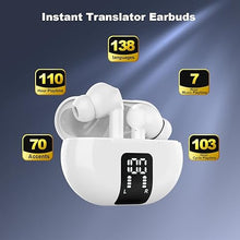 Load image into Gallery viewer, Language Translator Earbuds 3-in-1 Traslation Earset Real Time Translating Headphones 138 Languages Two-Way Translator Earpiece, Support Free Talk Mode ,Speaker Mode ,Touch , 3 Modes Translator Device
