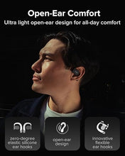 Load image into Gallery viewer, Cleer ARC 3 Open Ear Headphones - Dolby Audio, Snapdragon Sound True Wireless Earbuds, 50Hr Battery, Bluetooth 5.4, IPX 7, Multi-Point, Smart Controls, Wireless Charging Smart Case, Comfort Fit, Black
