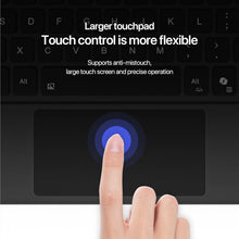 Load image into Gallery viewer, Junfire Detachable Keyboard for Microsoft Surface Pro 12 – 7-Color Backlit Wireless Keyboard with Touchpad, 14 Shortcut Keys, 30H Battery – Magnetic &amp; Slim Design, Purple
