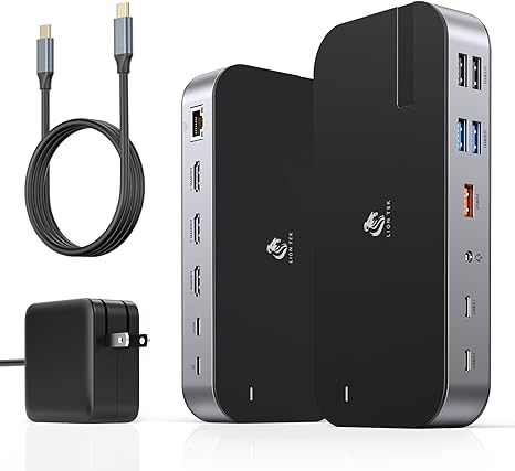 Laptop Docking Station,16 in 1 Docking Station USB C Dock Triple Monitor,USB C Docking Station with 3 HDMI,PD 100W, USB 3.1/3.0/2.0,RJ 45 Ethernet,SD/TF,Audio for Dell/Lenovo?Including Charging?
