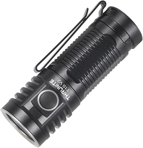 ThruNite T1S V2 Magnetic Tailcap Mini Flashlights, USB C Rechargeable Flashlight with SST40 LED, 1212 Lumen, 184 Meters Throw EDC Flashlight - Black CW