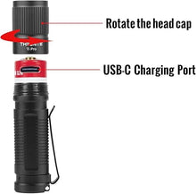 Load image into Gallery viewer, ThruNite Ti Pro Rechargeable EDC Keychain Flashlight Max 1012 Lumens AA Flashlights High Performance LED Light Cool White
