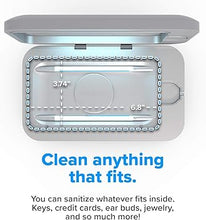 Load image into Gallery viewer, PhoneSoap Wireless UV Phone Sanitizer &amp; Universal Phone Charger Box with Qi Charging | Patented &amp; Clinically Proven 360-Degree UV-C Light Sanitizer | Disinfects and Charges All Phones (Gunmetal Grey)
