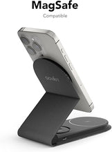 Load image into Gallery viewer, 3 in 1 Charging Station Apple 15W iPhone and Watch Charging Station Foldable Travel Charging Station MagSafe Compatible with iPhone 16 15 14 13 12 Series Airpods/Apple Watch
