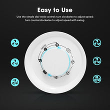 Load image into Gallery viewer, VIVOSUN 13'' Tower Fan, Bladeless Desk Fan with 3 Speeds and 70° Oscillation, Portable and Compact, Quiet Cooling Fan for Home and Office, White
