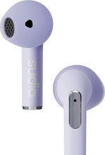 Load image into Gallery viewer, Sudio N2 True Wireless Bluetooth Open-Ear Earbuds - Multipoint Connection, Built-in Microphone for Calls, 30h Battery Time with Charging Case, IPX4 Water Resistant (Purple)
