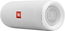 Load image into Gallery viewer, JBL FLIP 5, Waterproof Portable Bluetooth Speaker, White, 3.6 x 3.6 x 8.5
