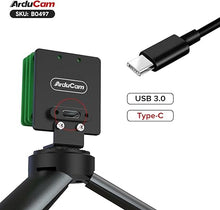 Load image into Gallery viewer, Arducam 8.3MP 4K USB Camera Module, IMX678 Low Light Webcam, 90fps@720p High-Speed USB3.0 Camera with 100°D Wide Angle M12 Lens for Windows, Linux
