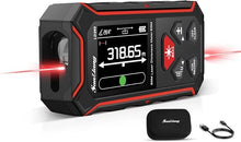 Load image into Gallery viewer, Dual Laser Measuring Tool 393ft/120M Rechargeable Laser Measure Distance Meter with M/in/Ft, Electronic Level Bubble, Rotatable Screen and Multiple Function Digital Laser Measurement Tool.
