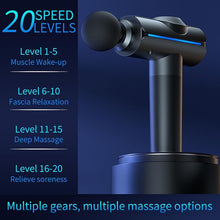 Load image into Gallery viewer, Massage Gun, Deep Tissue Back Massage Gun, for Muscle Relaxation and Pain Relief After Exercise, Impact Massager with 6 Massage Heads,Electric Muscle Massage Gun,Fascia Gun with Portable Bag
