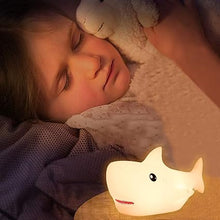 Load image into Gallery viewer, ZKLiLi Shark Night Light for Kid, Shark Lights for Boys Girls Christmas Gifts Nightlight Kids Teens Room Decor, Silicone Animal Night Lamp Gift(Shark)
