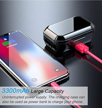 Load image into Gallery viewer, [Xmythorig Ultimate] True Wireless Earbuds Bluetooth 5.0 Headphones, IPX7 Waterproof Earphones for Sports, 160H Playtime w/ 3300mAh Charging Case, 3D Stereo Audio Touch Control in-Ear Headset w/Mic
