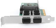 Load image into Gallery viewer, 40Gb PCI-E NIC Network Card for Intel XL710-QDA2,10GbE/40GbE Dual QSFP+ Ports, with Intel XL710-BM2 Chip,40GbE PCI Express 3.0 X8 Ethernet Adapter Support Windows/Linux/VMware
