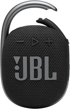 Load image into Gallery viewer, JBL Clip 4 - Portable Mini Bluetooth Speaker, big audio and punchy bass, integrated carabiner, IP67 waterproof and dustproof, 10 hours of playtime, speaker for home, outdoor and travel (Black)
