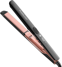 Load image into Gallery viewer, Hair Straightener, 1 Inch Flat Iron Hair Straightener and Curler 2 in 1, Professional Ceramic Ionic Dual Voltage Flat Iron with Anti-Iron Silicone for Less Frizz, Shinier &amp; Smoother Hair
