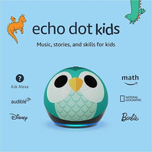 Load image into Gallery viewer, Amazon Echo Dot Kids (newest model), Designed for kids, with parental controls, Includes 1 Year of Amazon Kids+, Owl
