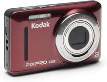 Load image into Gallery viewer, Kodak PIXPRO Friendly Zoom FZ53-RD 16MP Digital Camera with 5X Optical Zoom and 2.7&quot; LCD Screen (Red)
