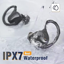 Load image into Gallery viewer, Wireless Earbuds with Earhooks for Small Ears, Deep Bass Stereo Wireless Earphones with Mic, IPX7 Waterproof, Noise Isolation, 3EQ Sound Settings, Wireless Headphones for Sport Workout

