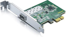 Load image into Gallery viewer, 10/100/1000Mbps Gigabit Network Card (NIC) with Intel I210AS Chip | Ethernet Converged PCI Express Network Adapter | Single SFP Port | PCI Express 2.1 X1
