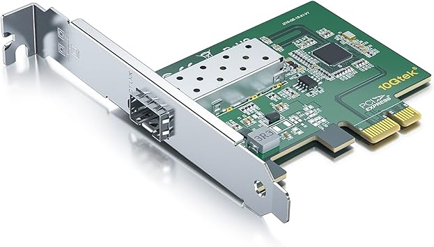 10/100/1000Mbps Gigabit Network Card (NIC) with Intel I210AS Chip | Ethernet Converged PCI Express Network Adapter | Single SFP Port | PCI Express 2.1 X1