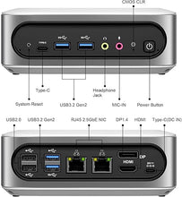 Load image into Gallery viewer, AWOW Mini PC Intel Core i9-11900H(4.9GHz, 8C/16T), 32GB DDR4 1TB M.2 SSD, W-11 Pro Mini Desktop Computer 4K Triple Display, Dual 2.5G LAN, 6 USB Ports, WiFi6, BT5.2, Portable Small PC MGI9
