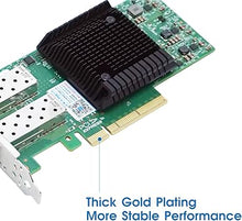 Load image into Gallery viewer, 25GbE NIC Network Card with Mellanox ConnectX-4 Chipset,Dual-SFP28 Ports PCI Express 3.0 X8 Ethernet Adapter
