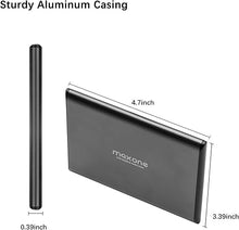 Load image into Gallery viewer, Maxone 320GB Ultra Slim Portable External Hard Drive HDD USB 3.0 for PC, Mac, Laptop, PS4, Xbox one - Charcoal Grey
