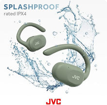 Load image into Gallery viewer, JVC nearphones Open Ear True Wireless Headphones with Pivot Motion Mecanism, 16mm Large Drivers Sound, Single Ear use, BT 5.4, Long Battery Life (up to 26 Hours) - HANP40TG (Green)
