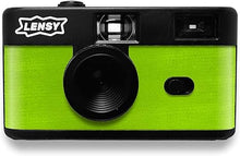 Load image into Gallery viewer, Screenless Digital Camera | Rechargable, 8mp, Lightweight, Focus-Free, Auto-Flash, Easy-to-Use, Reusable (Lime Green)
