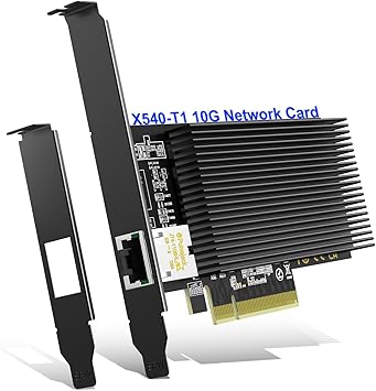 10Gb Base-T PCI-e Network Card, Intel X540-T1 Controller, NICGIGA 10Gbps Ethernet Adapter with 10Gbe RJ45 Port ? 10G NIC Card, Support Windows/Windows Server/Linux/Vmware/ESX