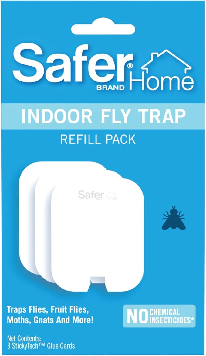 Safer Home SH503 Indoor Plug-In Fly Trap Refill Pack of Glue Cards for SH502 Indoor Fly Trap – 3 Count (Pack of 1)