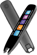 Load image into Gallery viewer, Upgrade Translation Scanning Pen, Text to Speech Device for Dyslexia, Real-time Multifunctional Pen Scanner with LCD Touchscreen, Support 12 Languages Offline Scanning Translation (Black)
