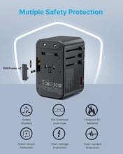 Load image into Gallery viewer, Universal Travel Adapter, VINTAR 100W GaN International Power Adapter with 3 USB C PD and 1 USB A QC, All in One Plug Adapter, Travel Adapter Worldwide for EU/UK/USA/AUS(Type C/G/A/I)
