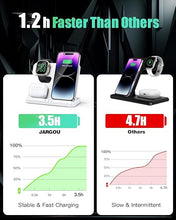Load image into Gallery viewer, 3 in 1 Charging Station for Apple Wireless Charger for iPhone 16 15 14 13 12 11 X 8 &amp; for Apple Watch Charger Wireless Charging Station for Multiple Devices for AirPods 4 3 Pro
