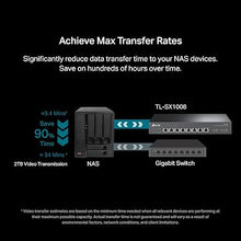 Load image into Gallery viewer, TP-Link TL-SX1008 | 8 Port 10G/Multi-Gig Unmanaged Ethernet Switch | Desktop/Rackmount | Plug &amp; Play | Sturdy Metal Casing | Speed Auto-Negotiation
